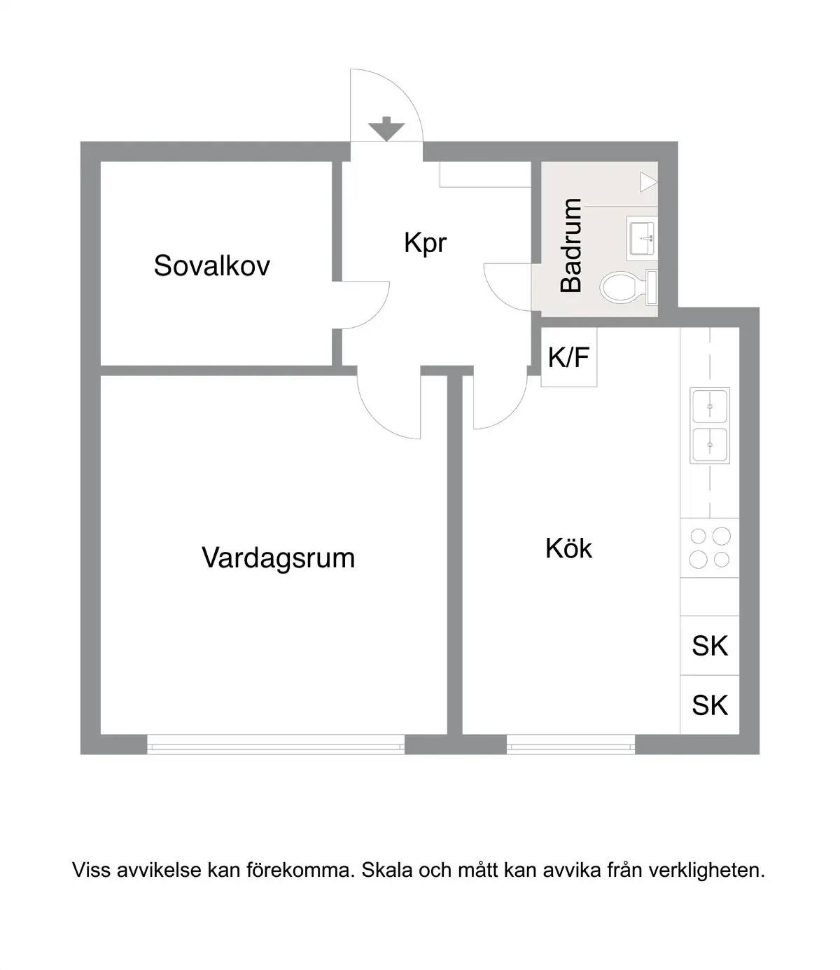 Floor plan for Serenadgatan 29