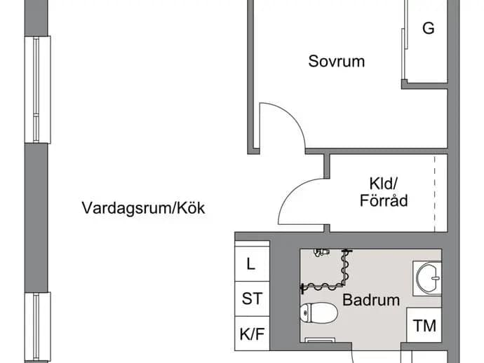 Floor plan for Valsta Gårdsväg 8