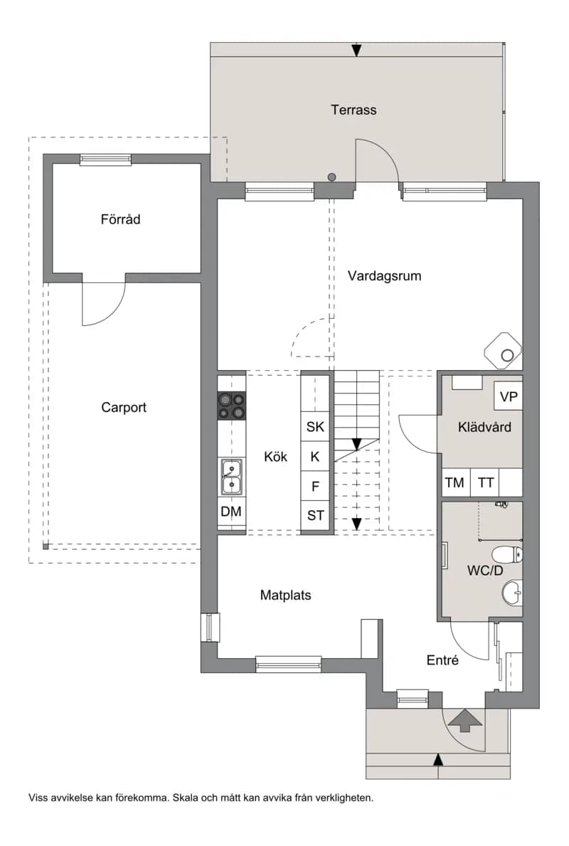 Planritning för Havregatan 13