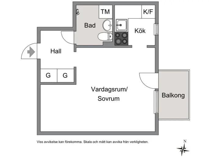 Planritning för Biborgsgatan 4