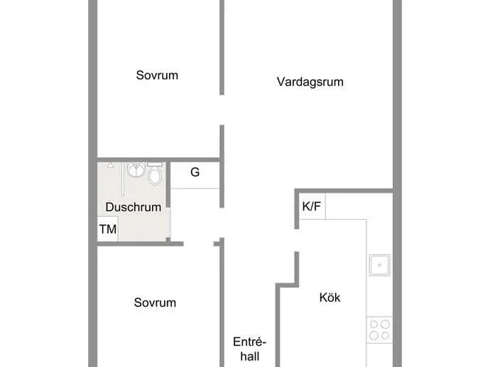 Planritning för Östanåsgatan 13
