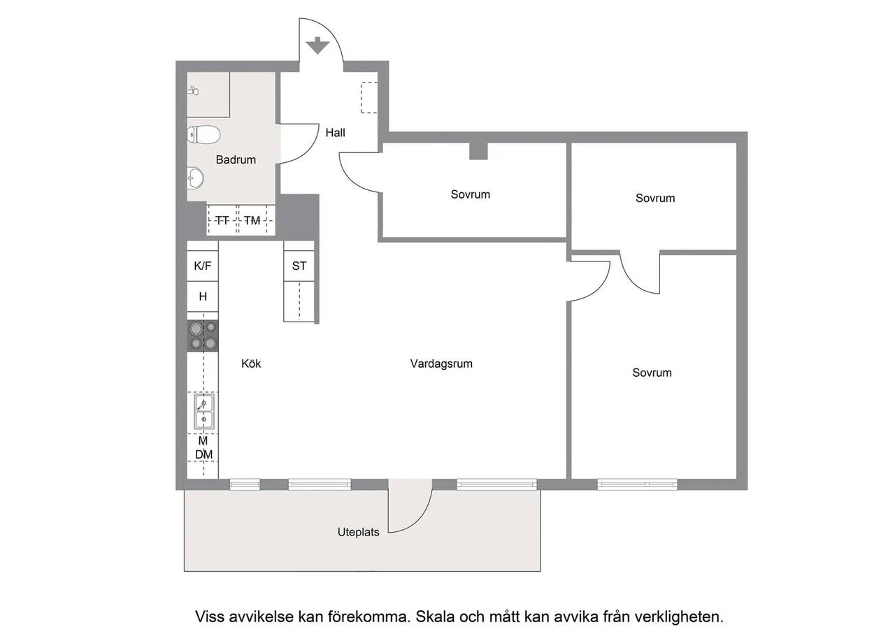 Floor plan for Forskningsringen 90 B