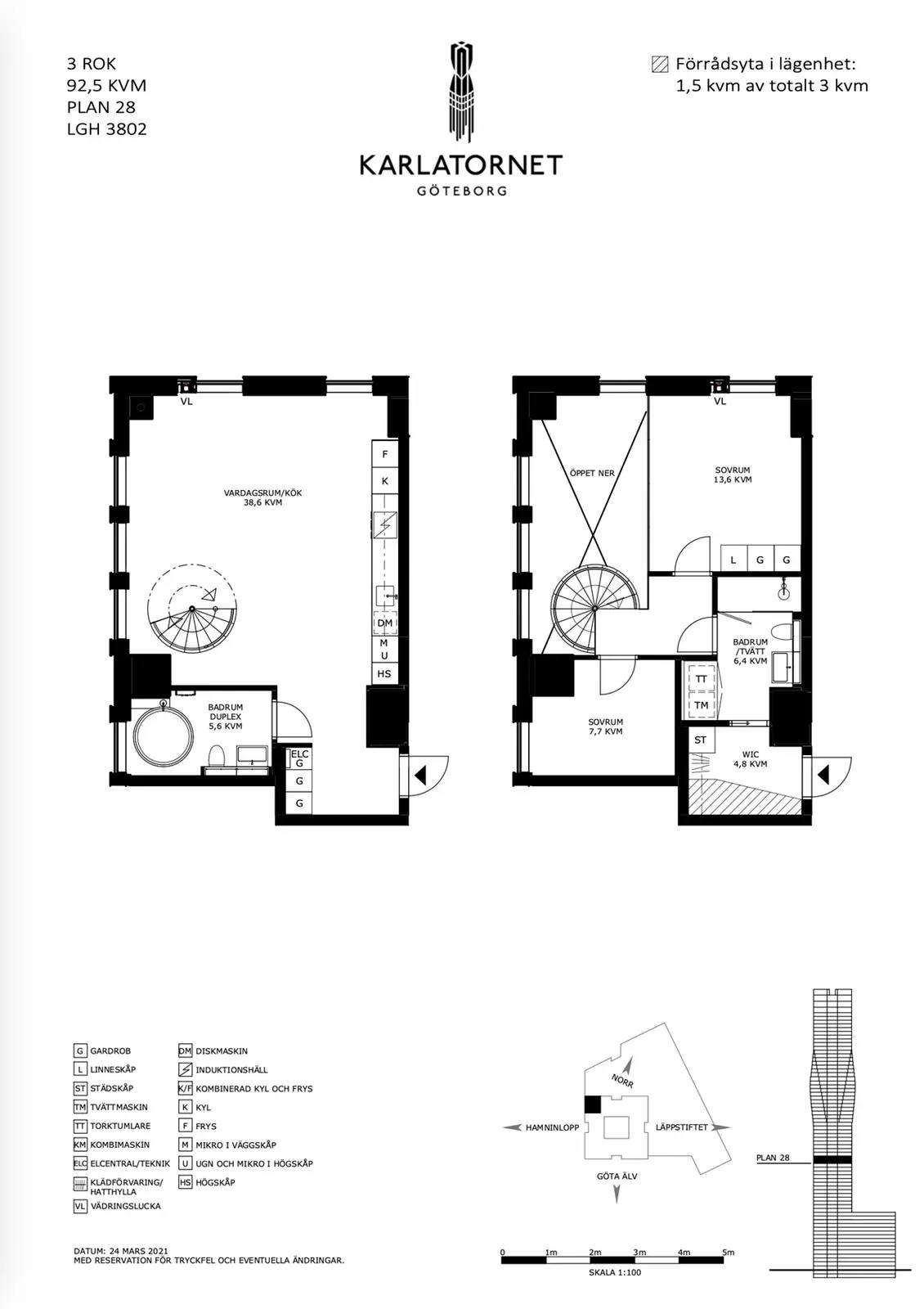 Floor plan for Lodjursstråket 1