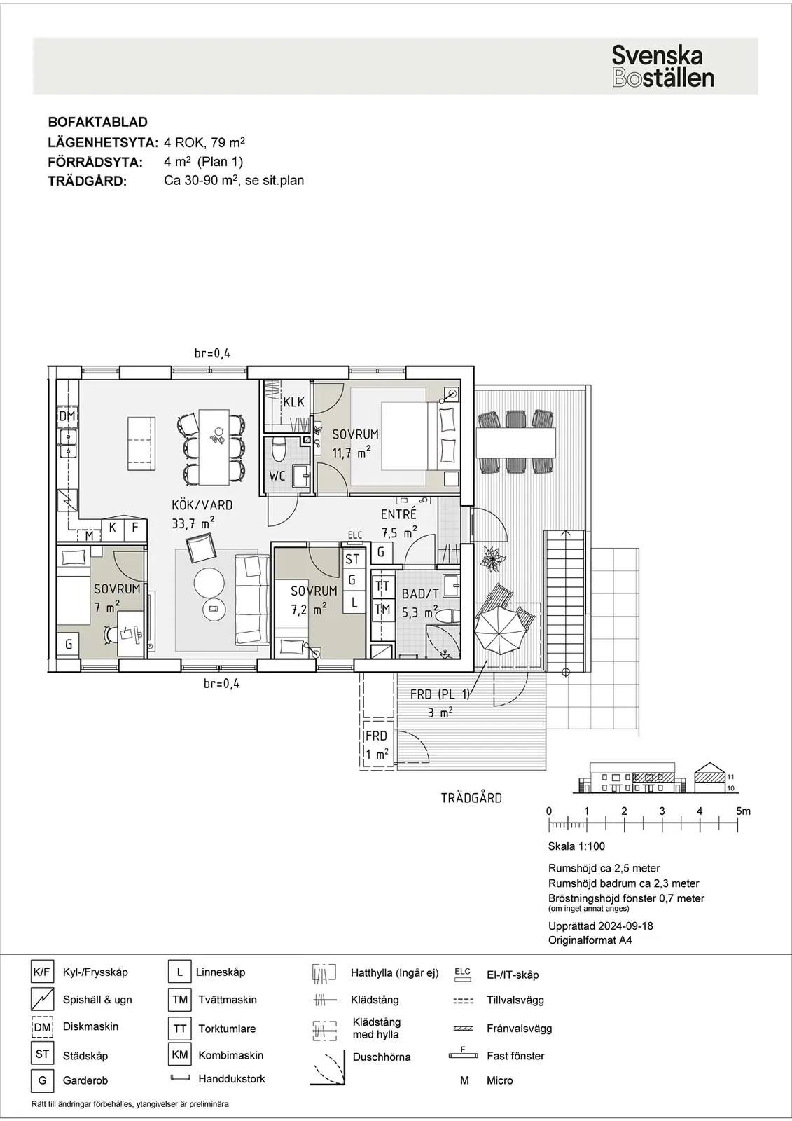 Floor plan for Backen 9D
