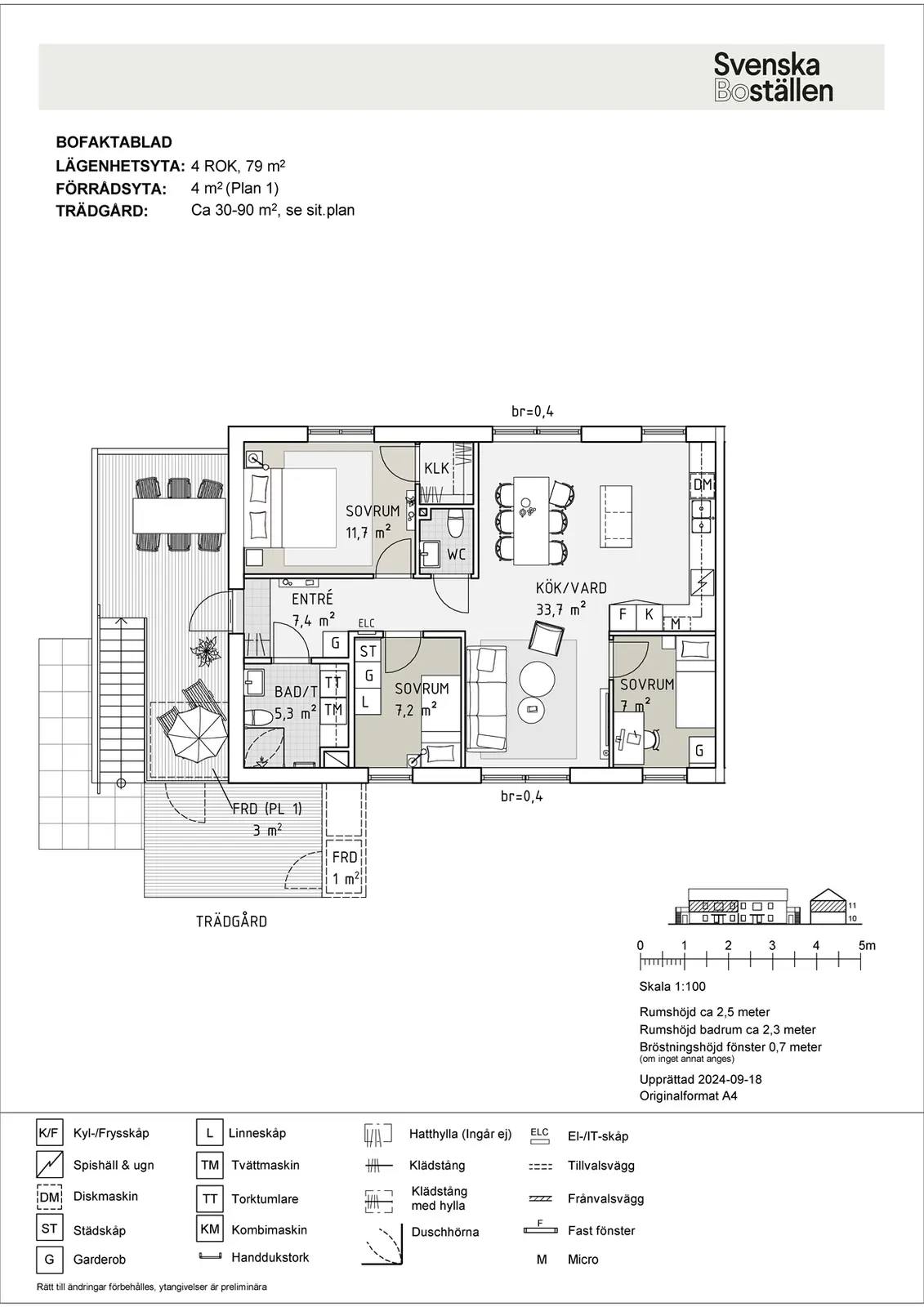 Floor plan for Backen  9B