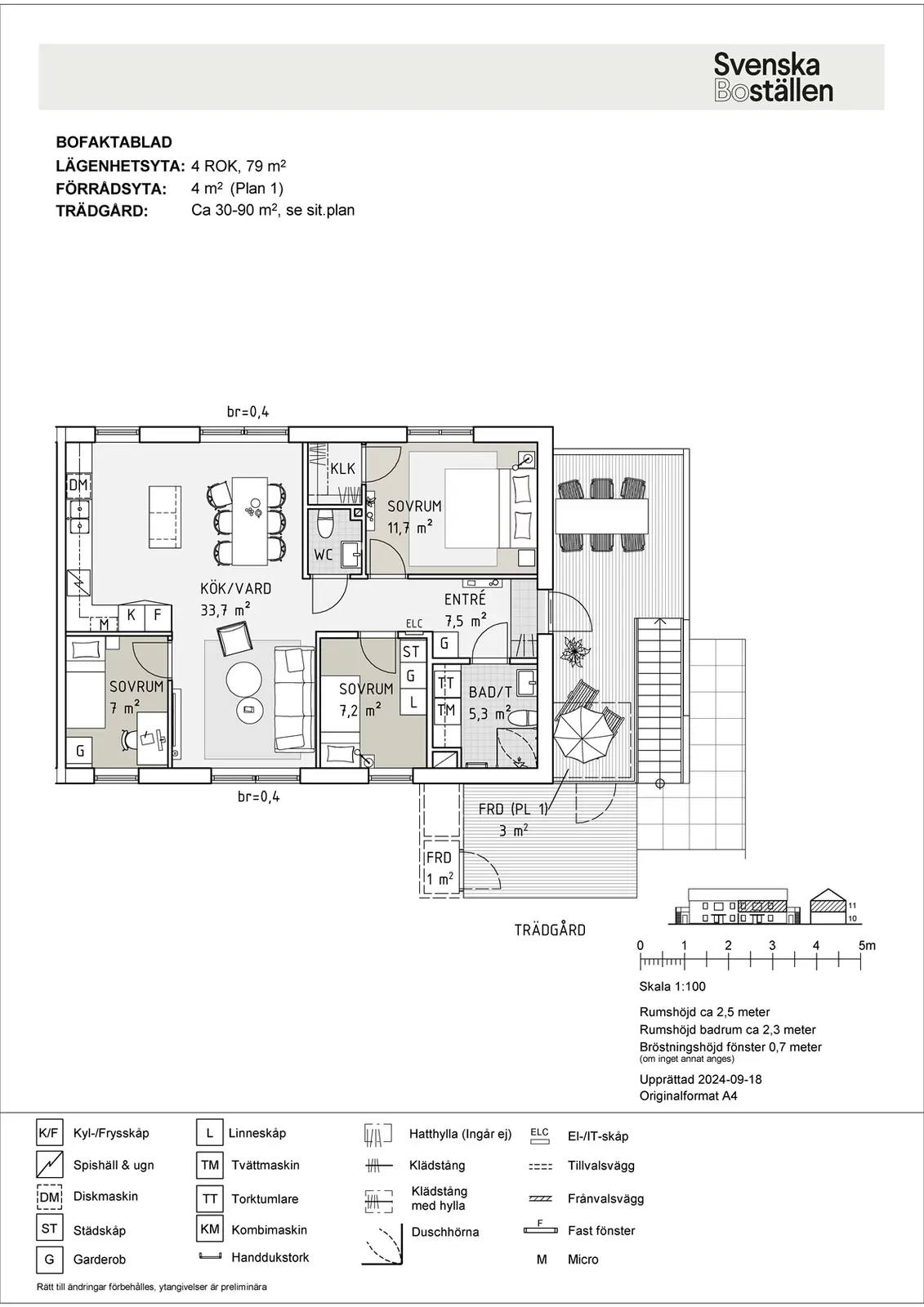 Floor plan for Backen 3B