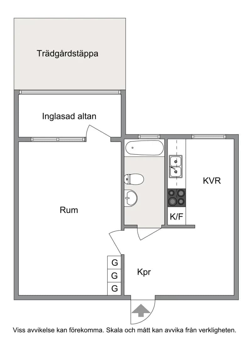 Floor plan for Norrlidsvägen 52