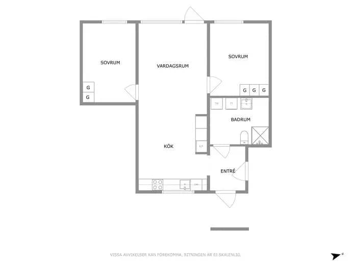 Planritning för Grönkullagatan 23