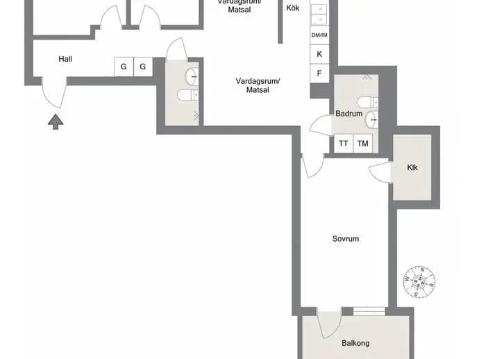 Planritning för Periodgången 3C