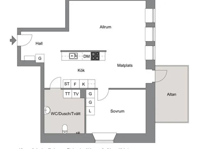 Floor plan for Emil Lindells Väg 30