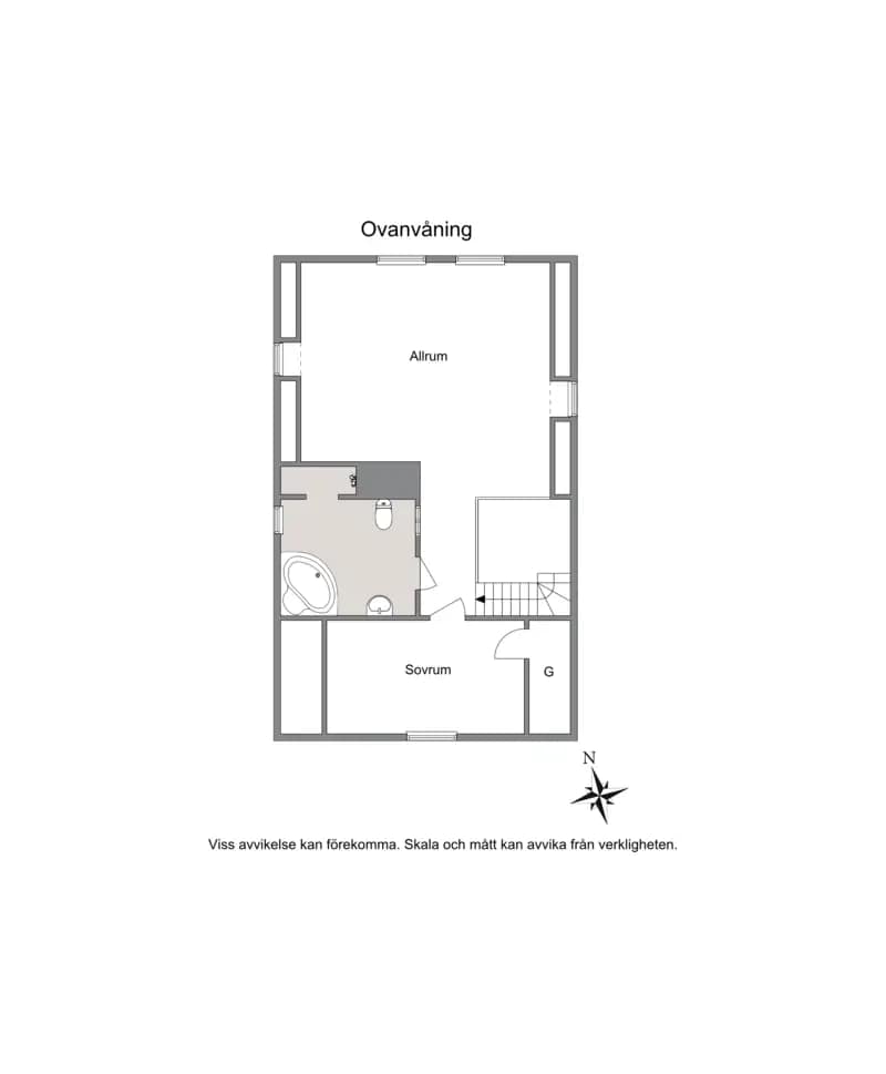 Floor plan for Diskusvägen 3