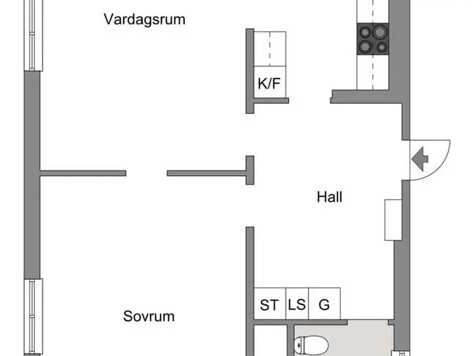 Floor plan for Norra Esplanaden 28C