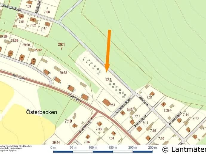 Planritning för Lillbergsvägen 5