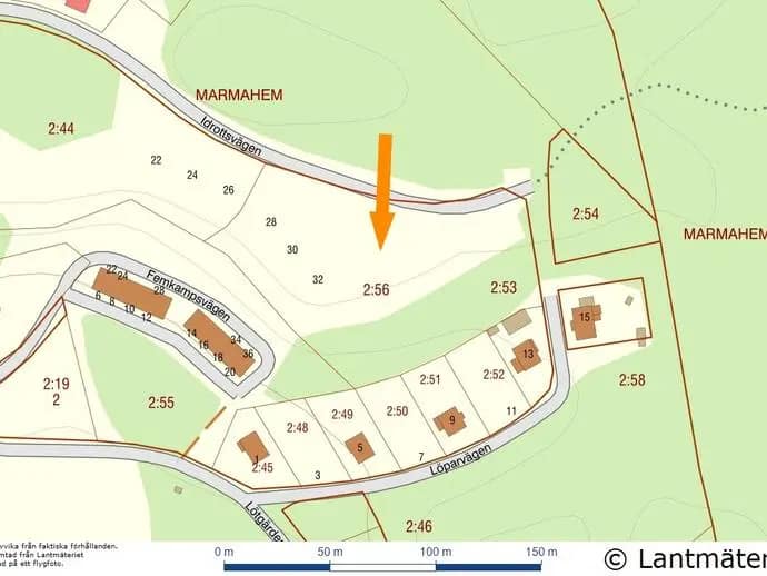 Planritning för Idrottsvägen 30