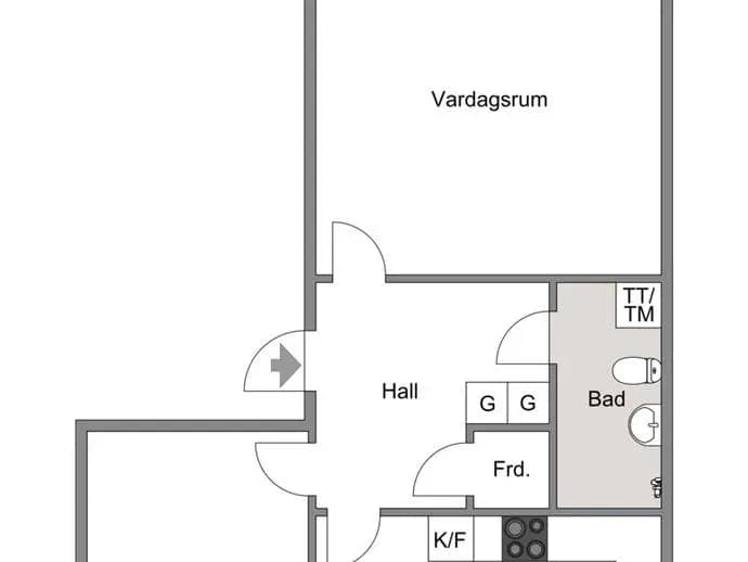 Planritning för Granövägen 54