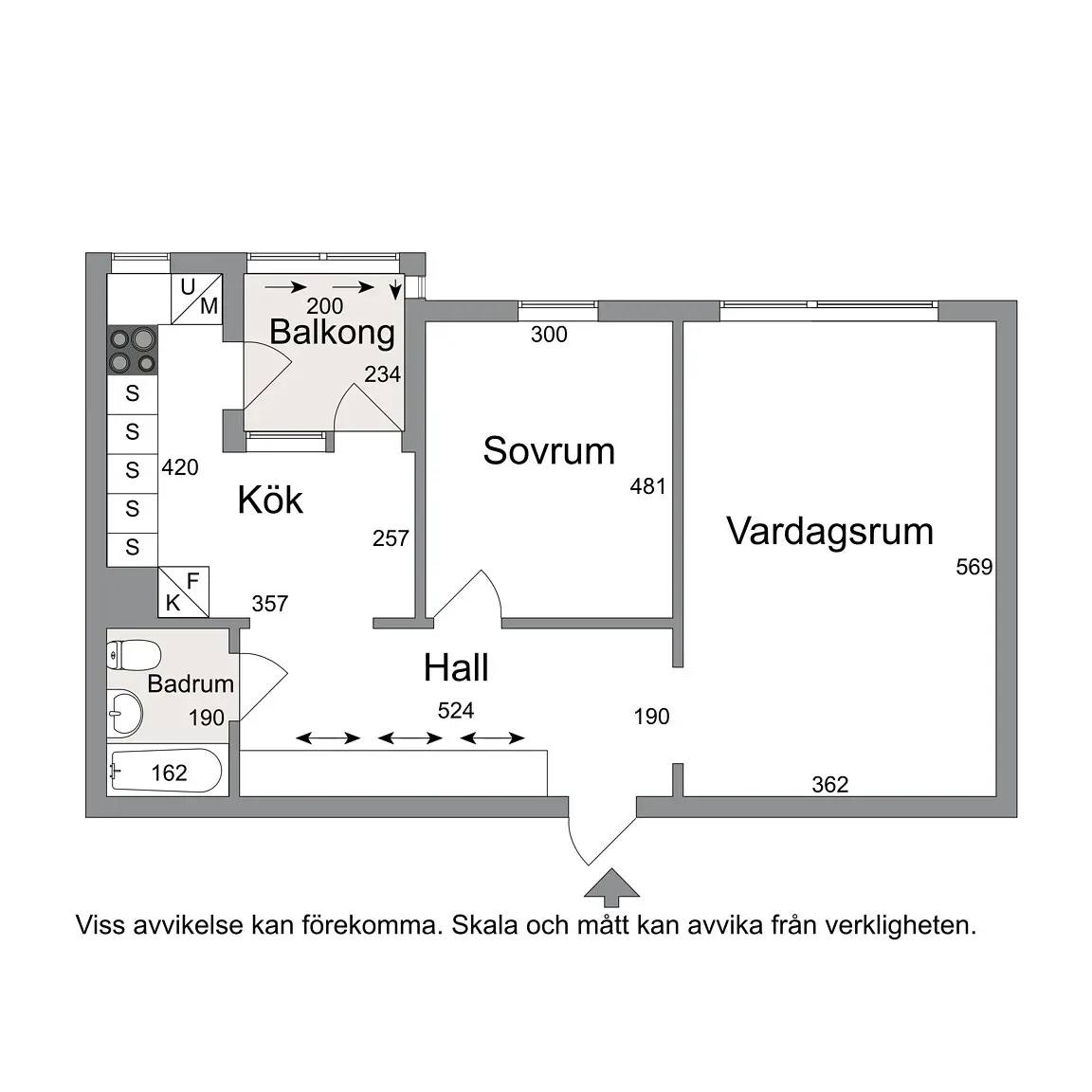 Planritning för Arvesgärde 23