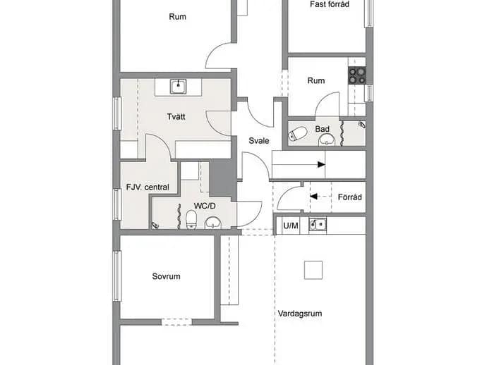 Floor plan for Skyttegatan 15