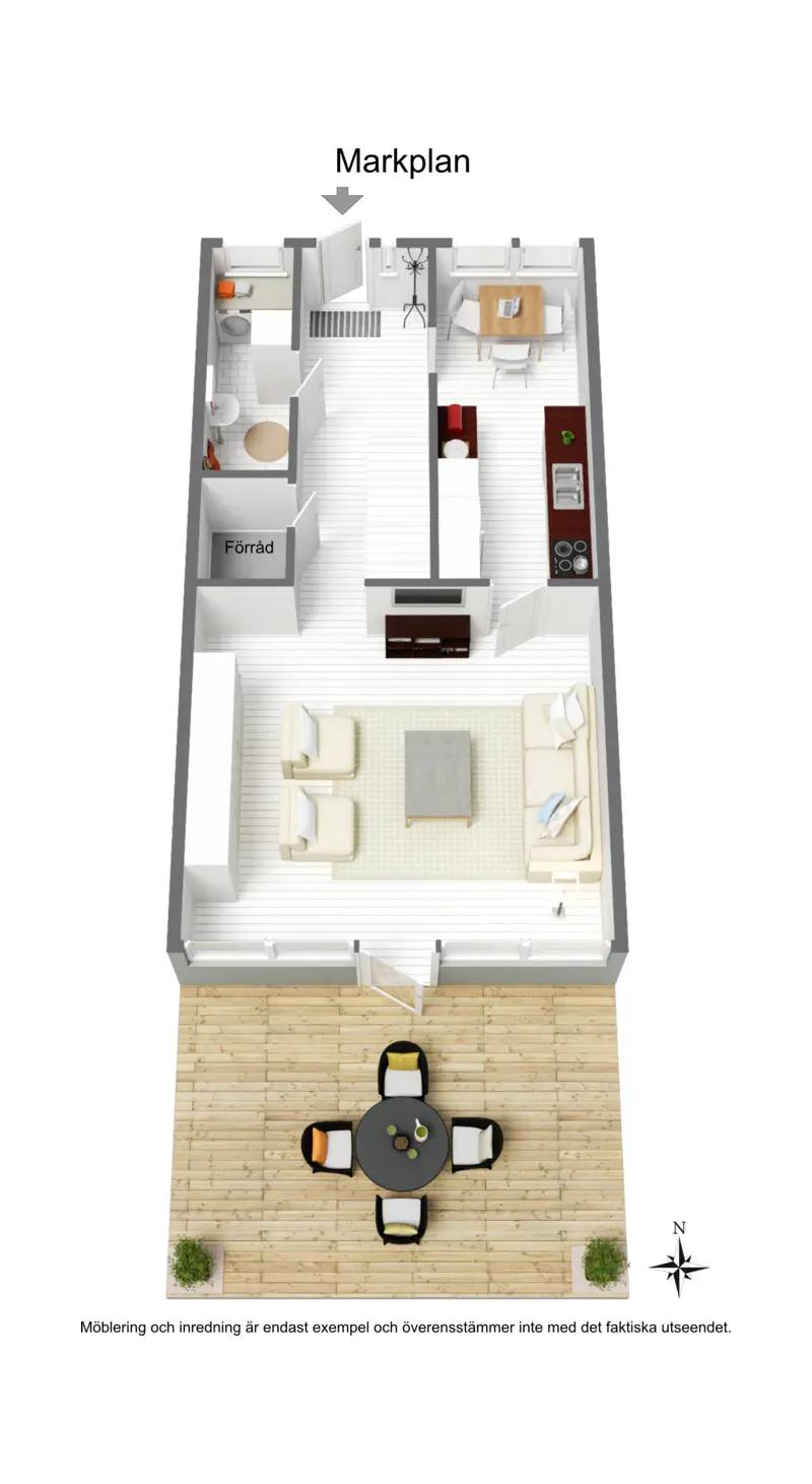 Floor plan for Violgatan 10H