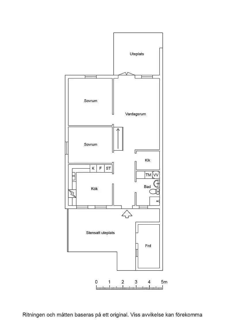 Planritning för Rudeboksvägen 171