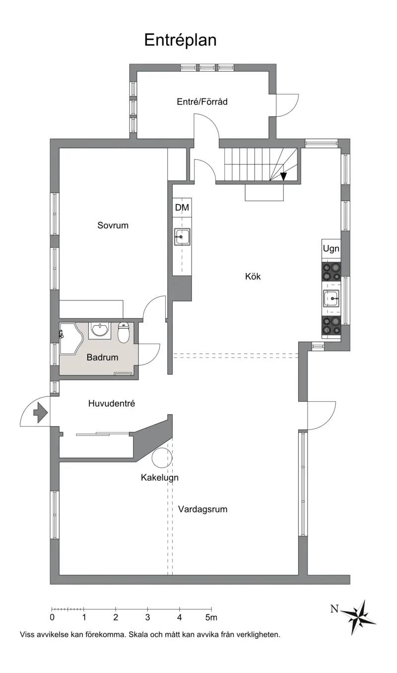 Floor plan for Lilla Viksvägen 21