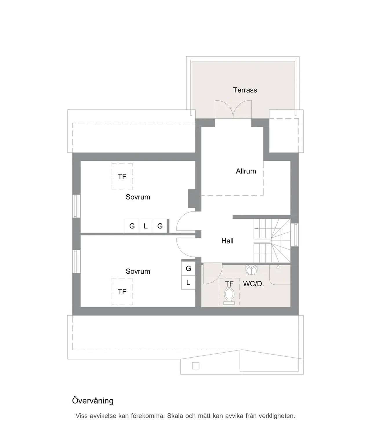 Floor plan for Mullbärsgatan 3