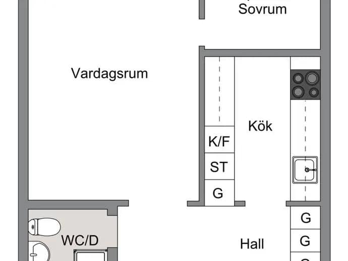 Floor plan for Vintervägen 5A