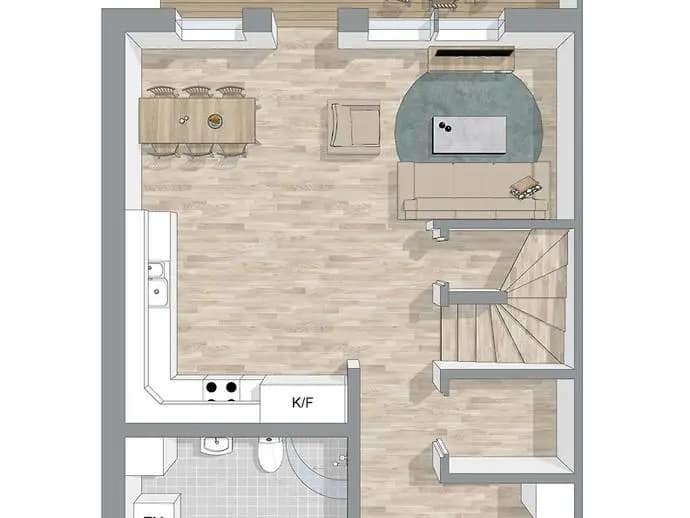 Floor plan for Salsagatan 51