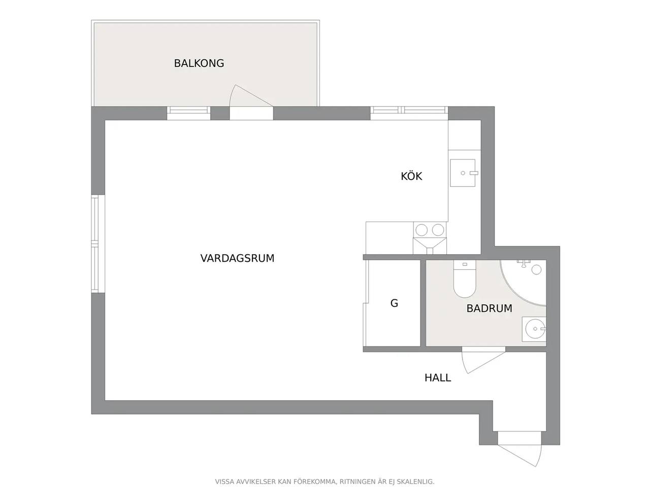Planritning för Vagnmansgatan 28