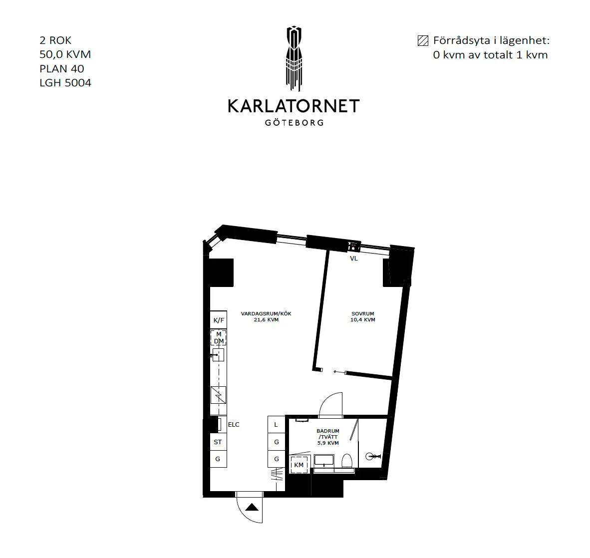 Floor plan for Lodjursstråket 1