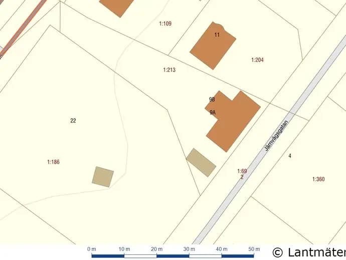 Floor plan for Järnvägsgatan 9B