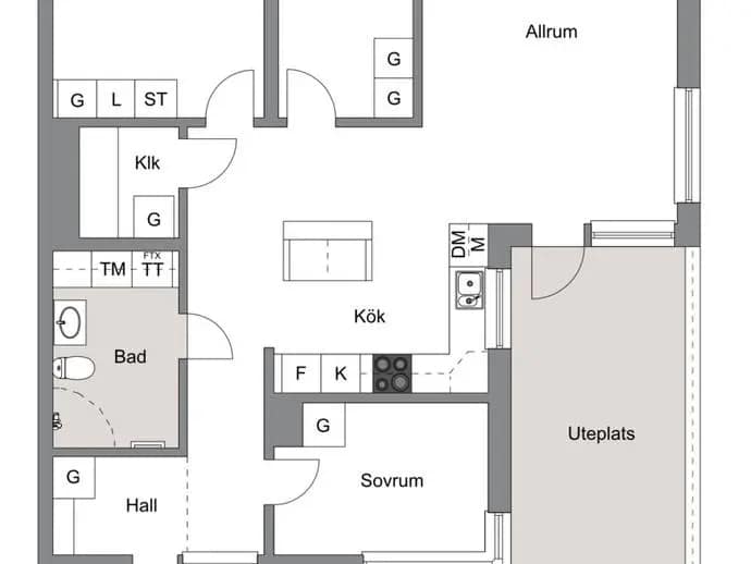 Floor plan for Segerstadsvägen 70E