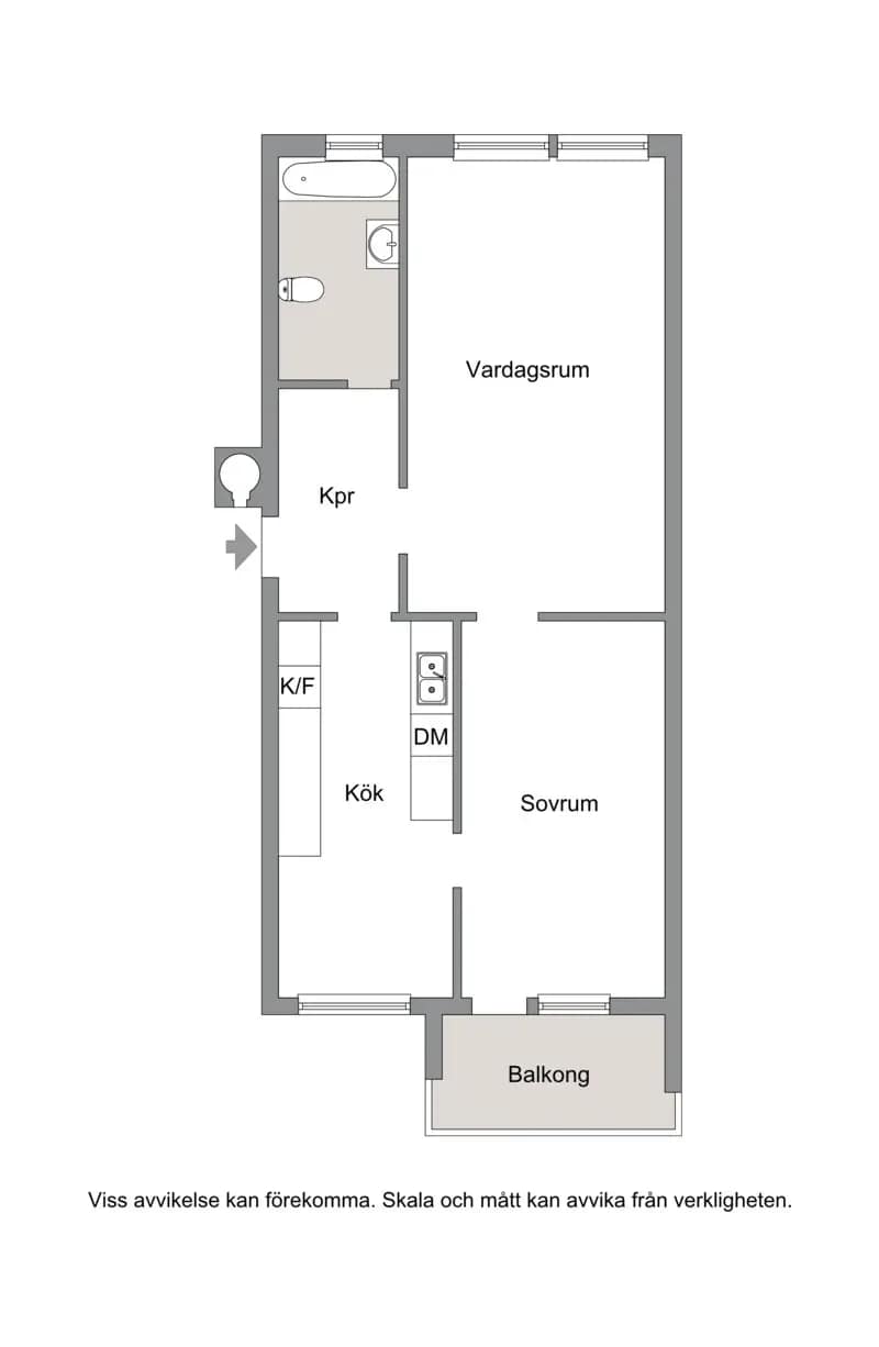 Floor plan for Sotingeplan 64, 1 tr