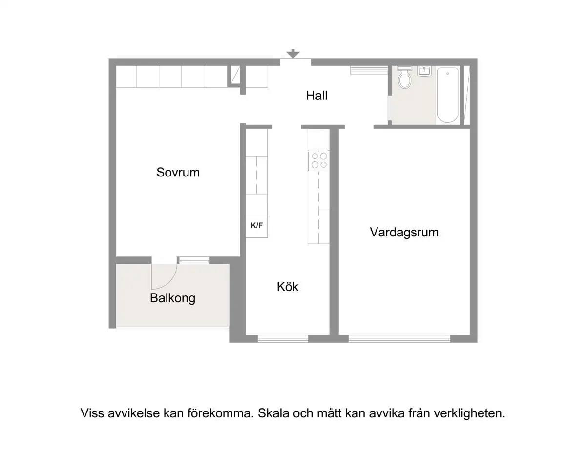 Floor plan for Serenadgatan 38