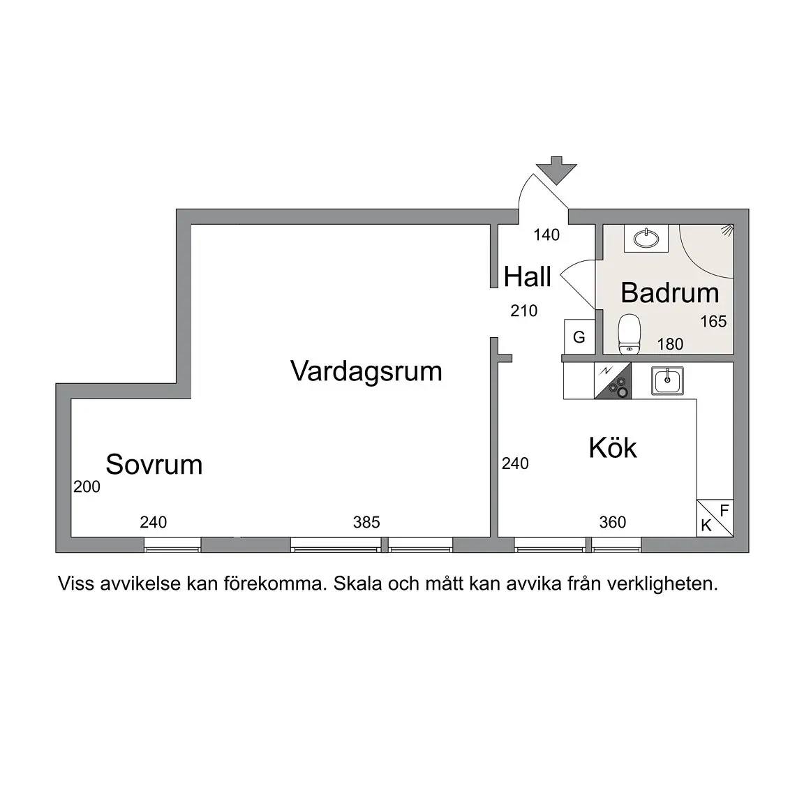 Floor plan for Olshammarsgatan 10