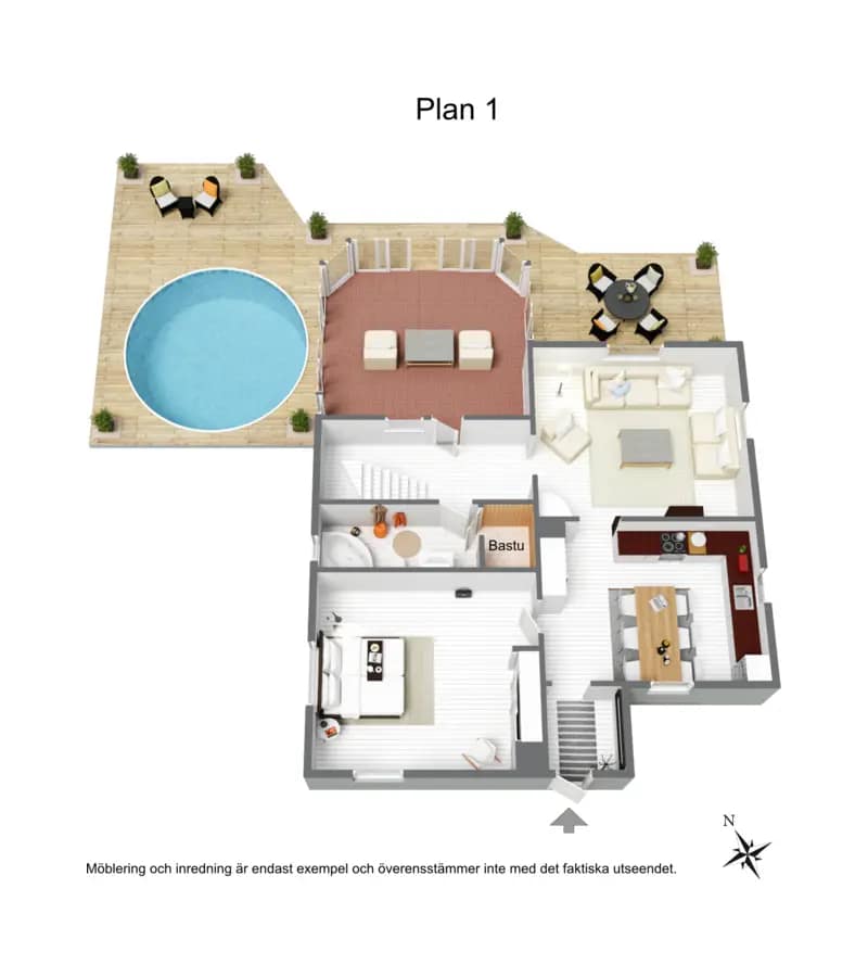 Floor plan for Hagagatan 1