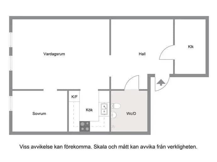 Planritning för Trombonstigen 1