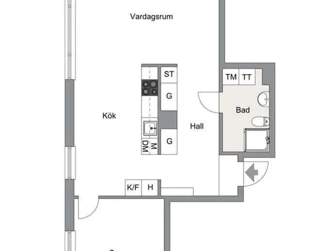 Floor plan for Vikaholmsallén 41