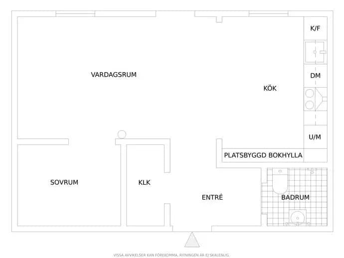 Floor plan for Norra Sjöbogatan 35
