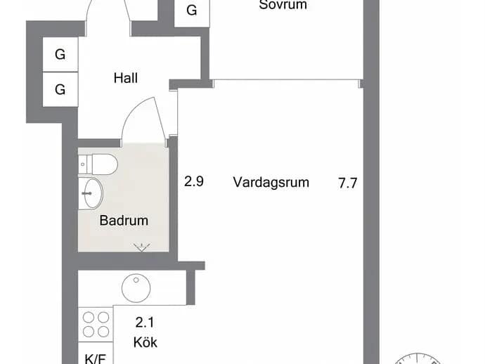 Planritning för Tellusvägen 34