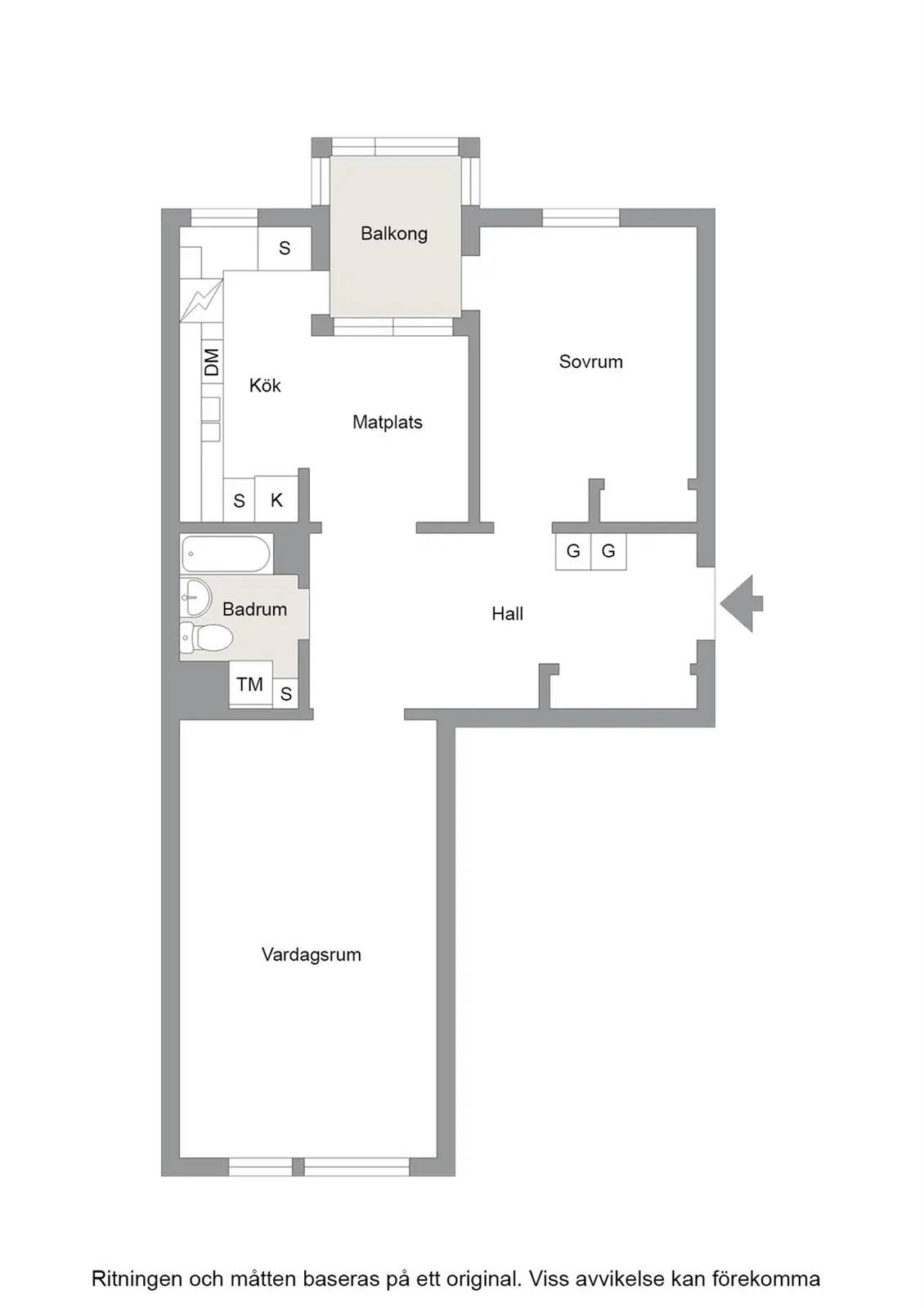 Floor plan for Arvesgärde 13
