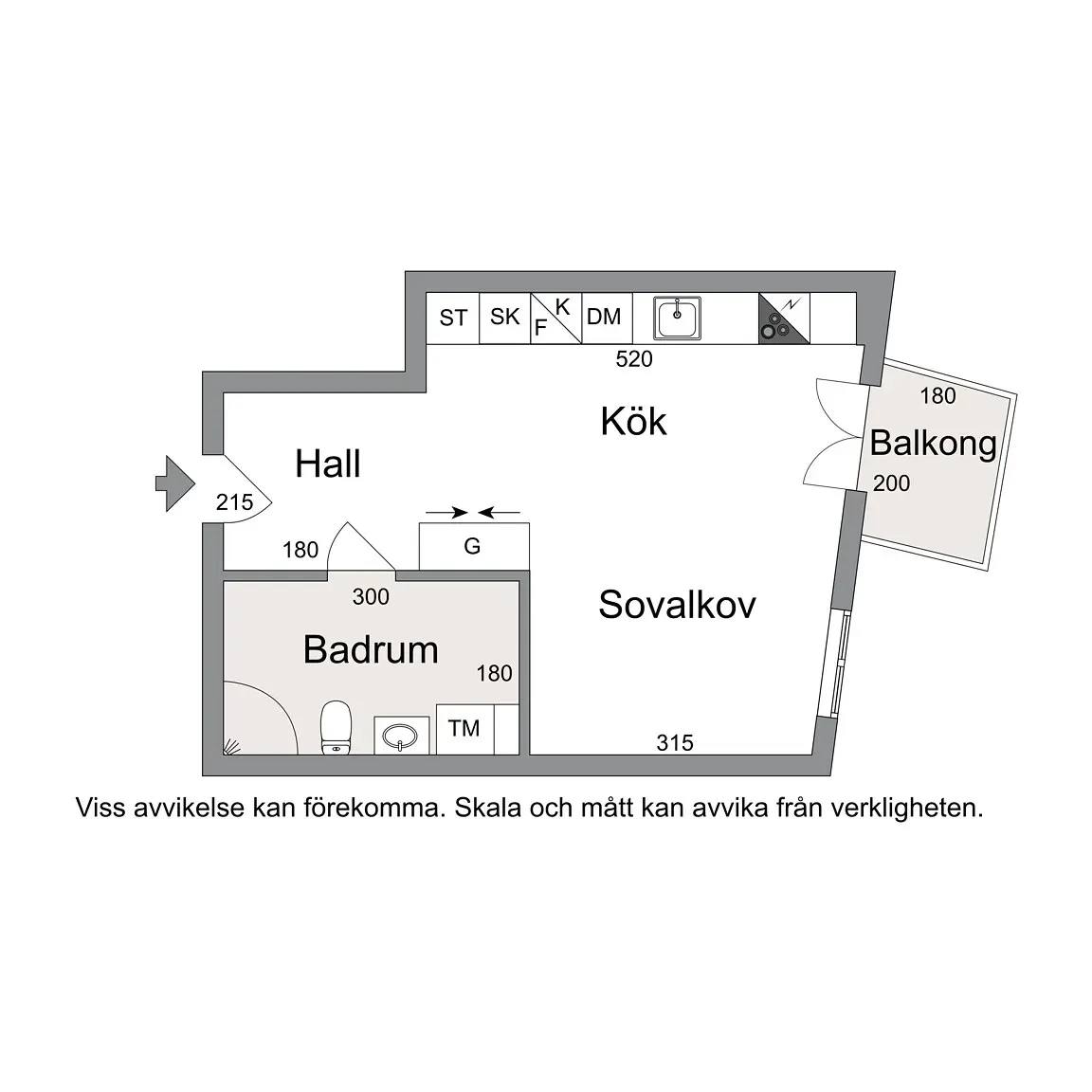 Floor plan for Götaverksgatan 20