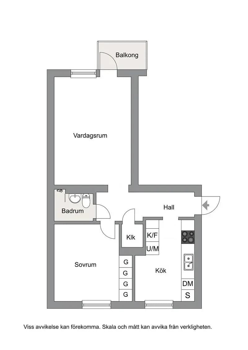 Floor plan for Slåttervägen 4A
