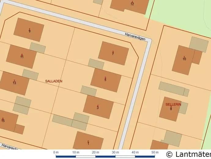 Planritning för Harvarevägen 5