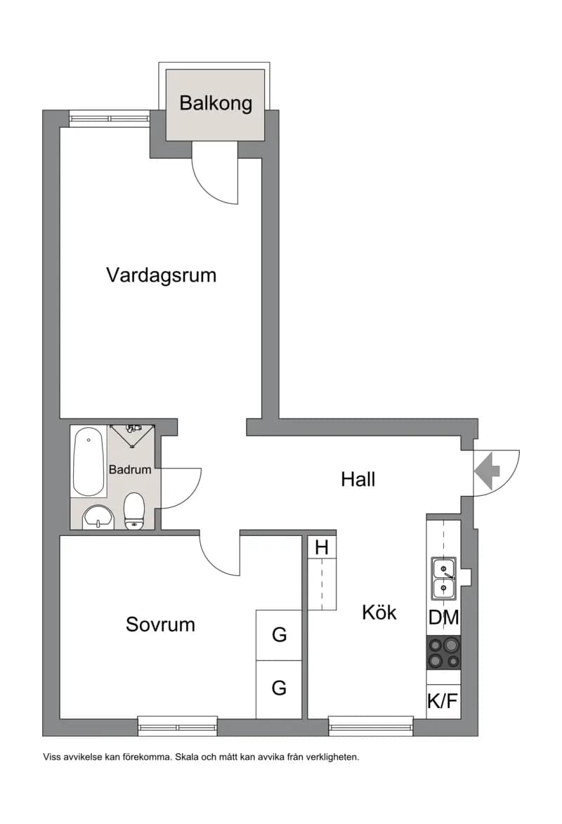 Planritning för Näsbychaussen 17A