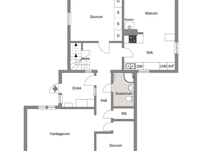 Floor plan for Lindåsvägen 8