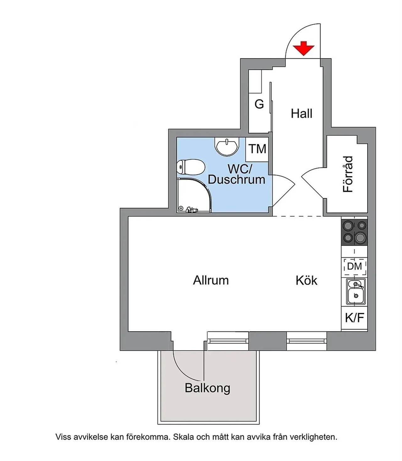Floor plan for Lagmansbacken 2, 4tr
