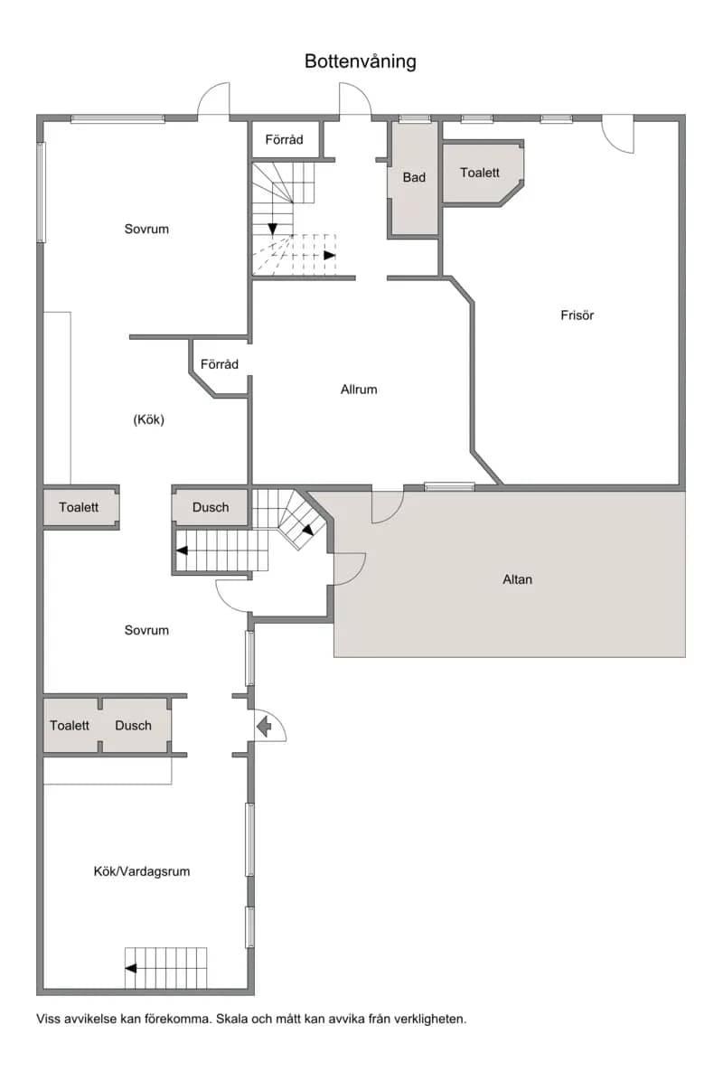 Floor plan for Storgatan 11