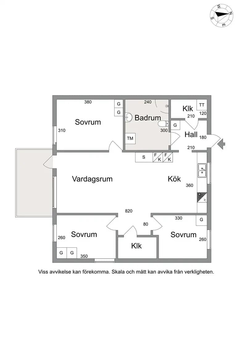 Planritning för Visättra Backe 2E