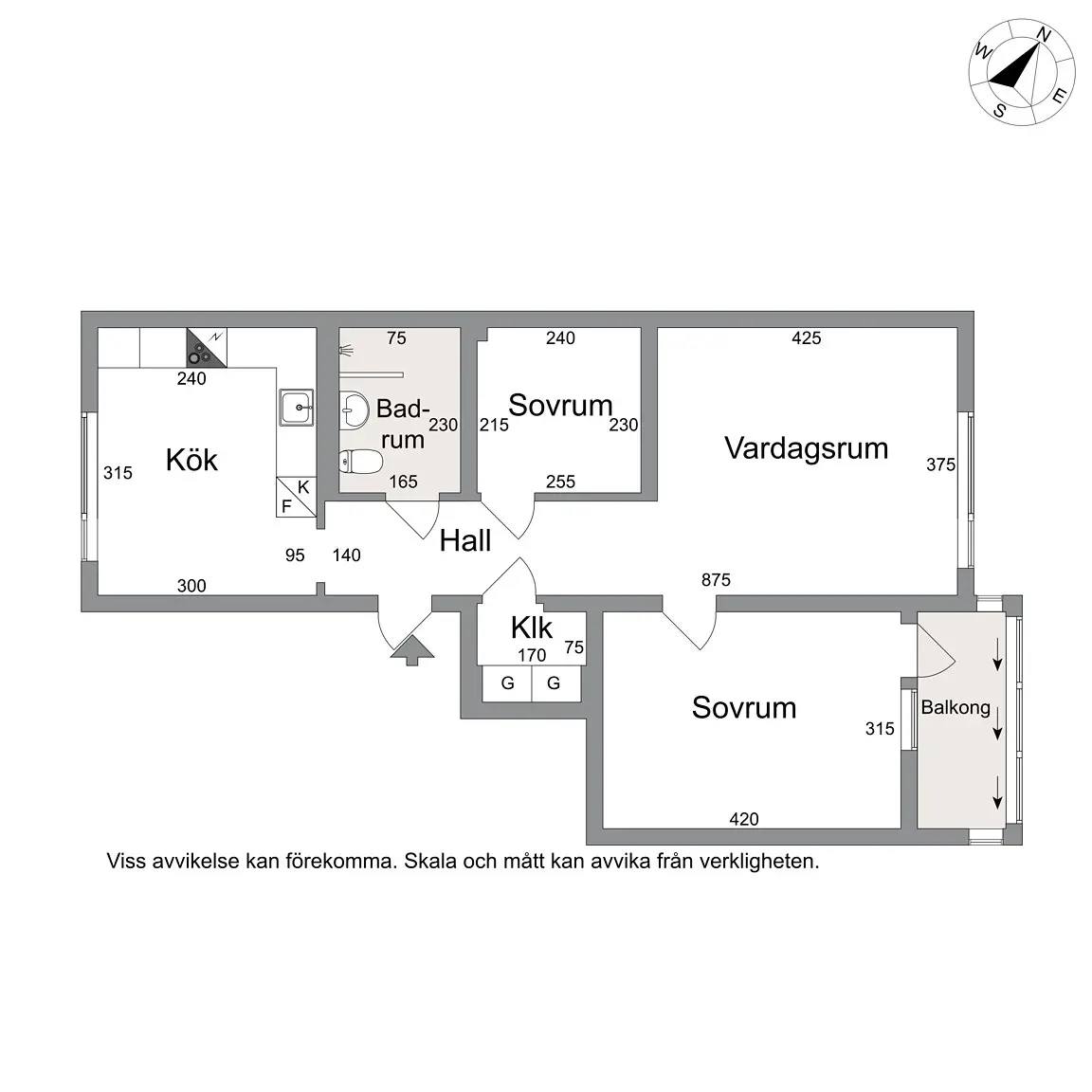 Floor plan for Duvbergsvägen 8