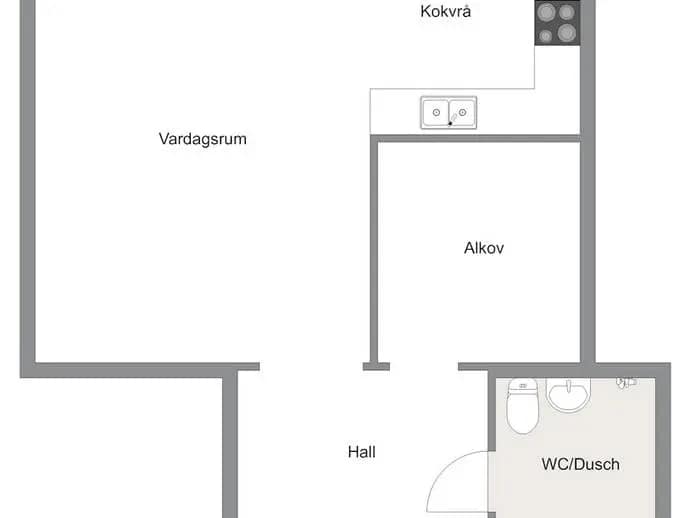 Floor plan for Källbogatan 3